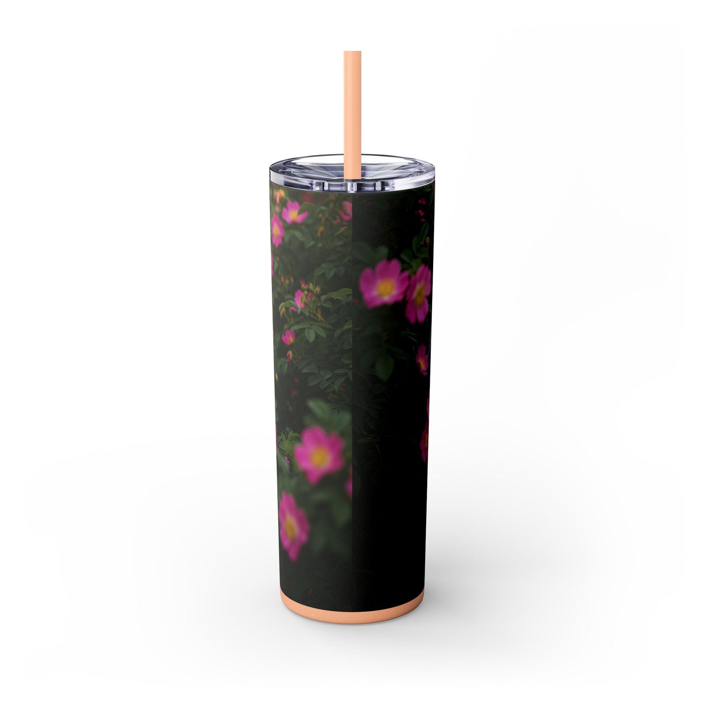 Old English Sheepdog Skinny Tumbler with Straw, 20oz