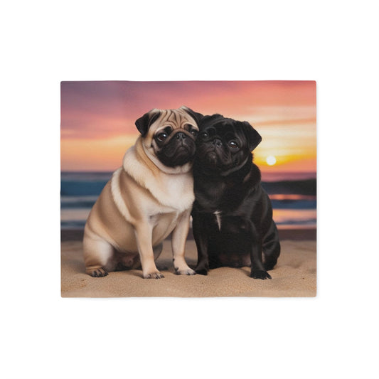 Manta sudadera Pug Love