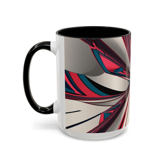 Optical Illusion Accent Mug – Ceramic Coffee Cup