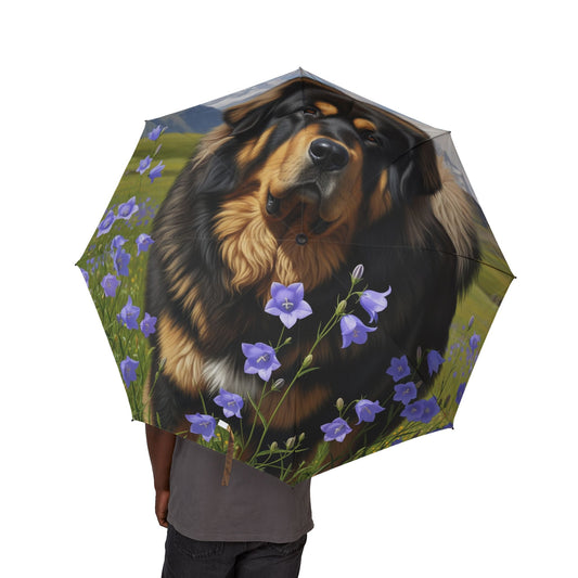 Tibetan Mastiff Semi-Automatic Foldable Umbrella