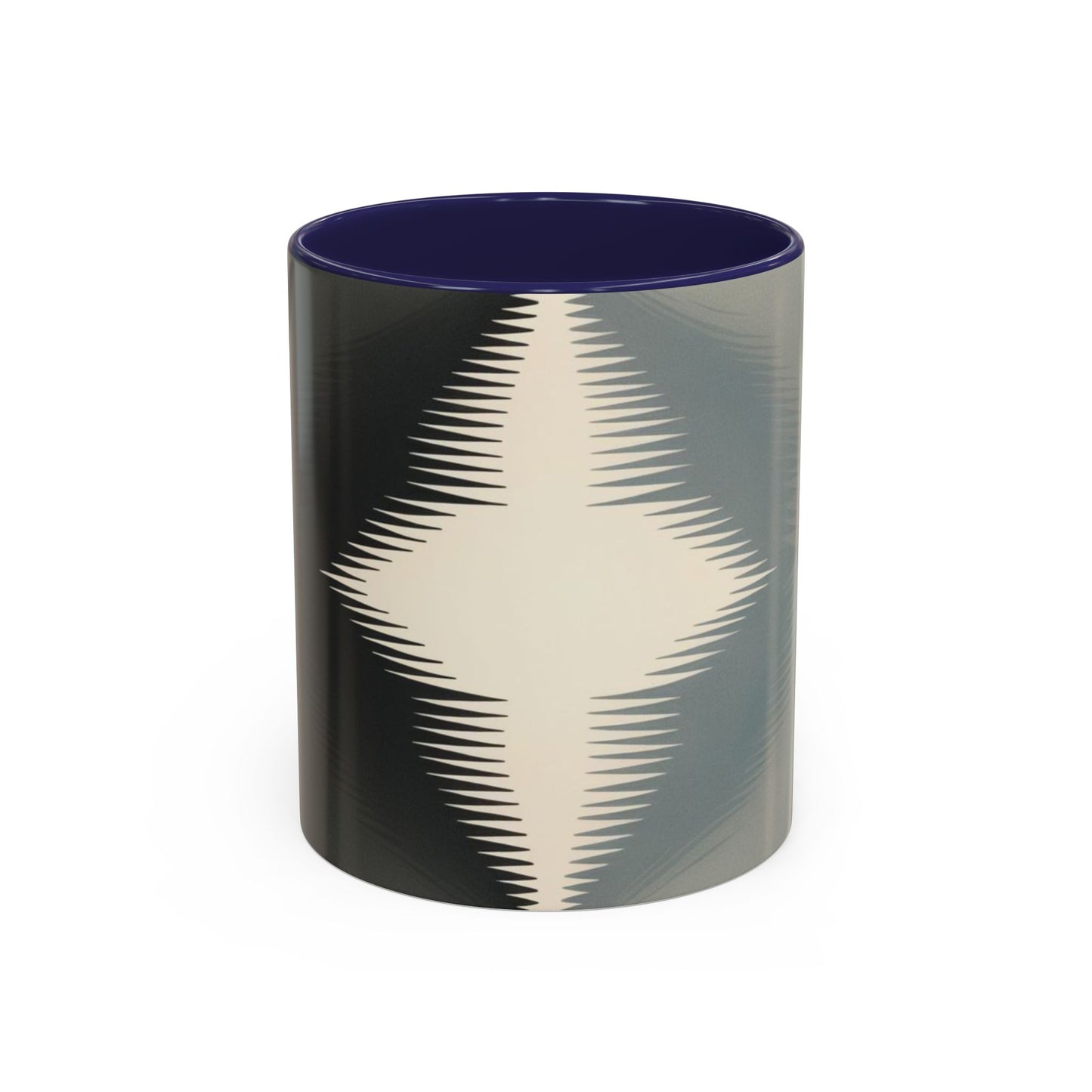 Optical Illusion Accent Mug – Ceramic Coffee Cup
