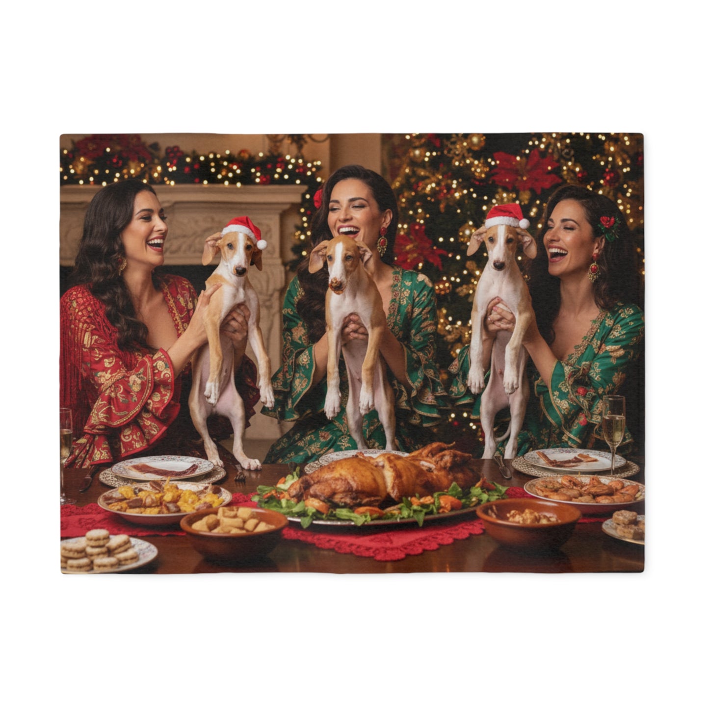 Spanish Holiday Feast Blanket