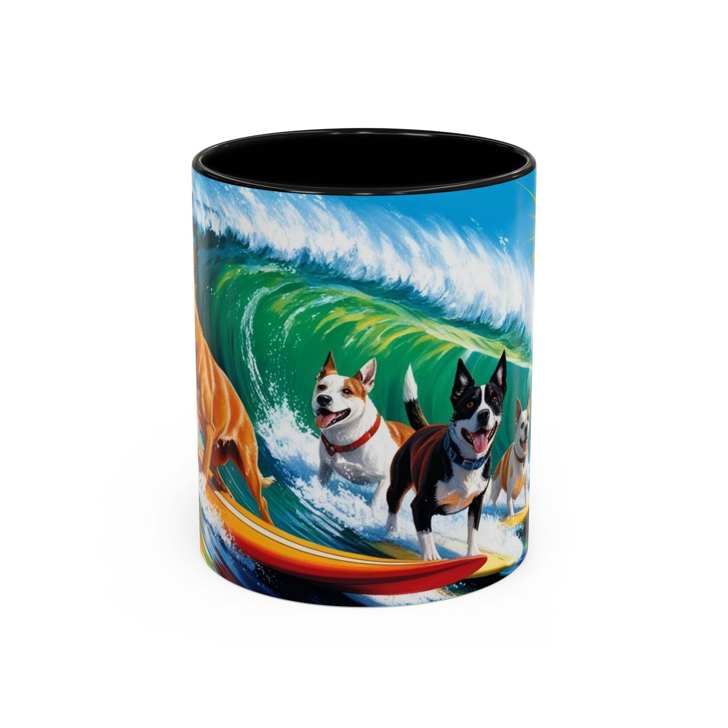 Taza de café con detalles de Surf Dogs: el regalo perfecto para los amantes de los perros