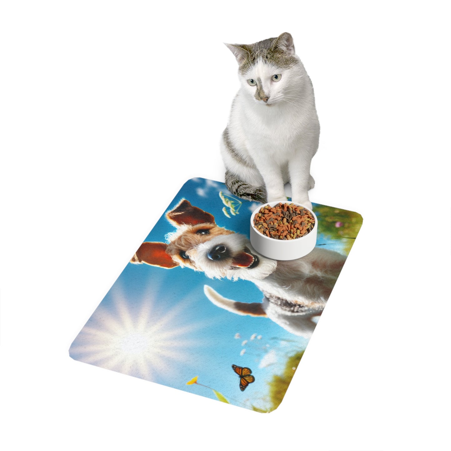 Pet Food Mat (12x18) - Fox Terrier