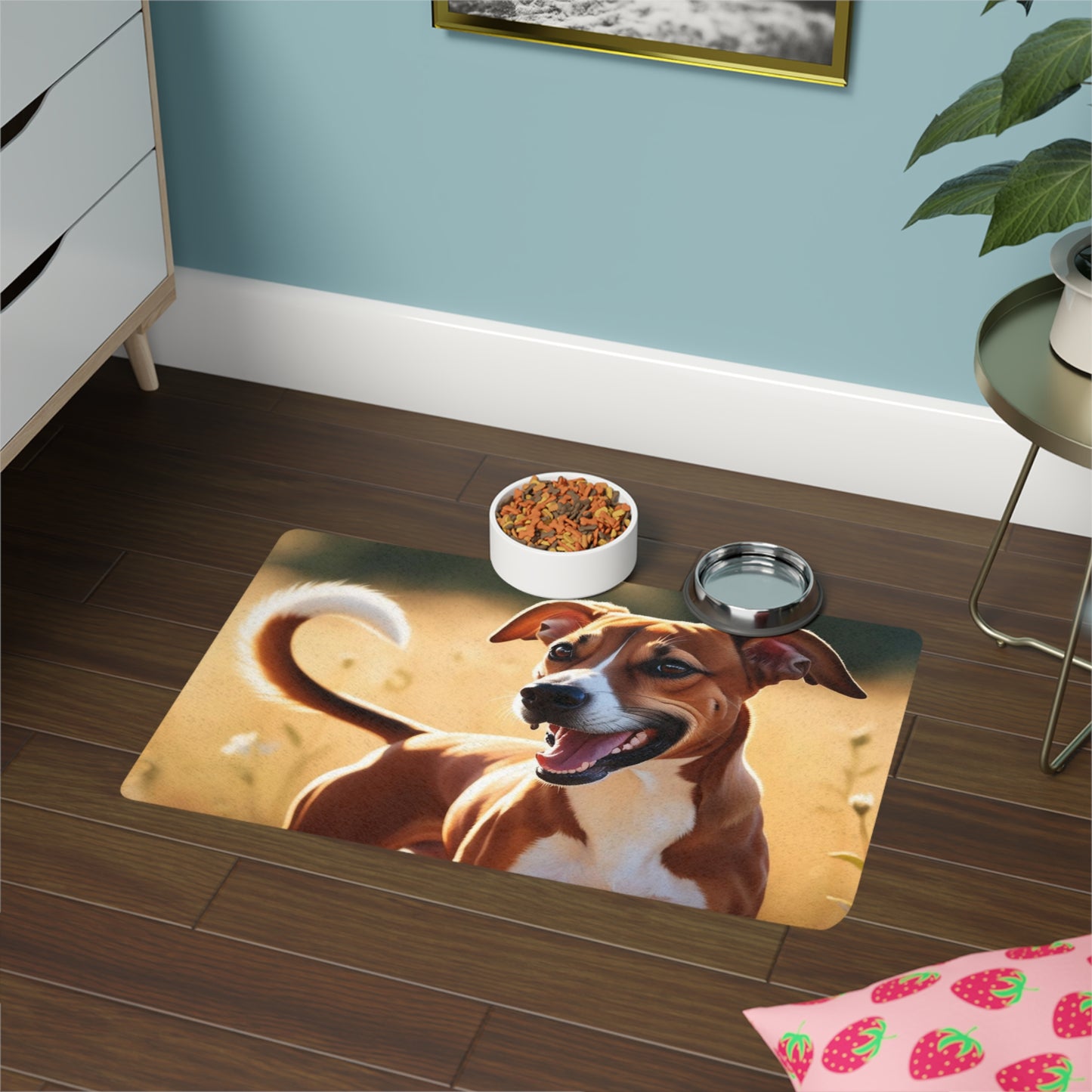 Pet Food Mat (12x18) - Basenji