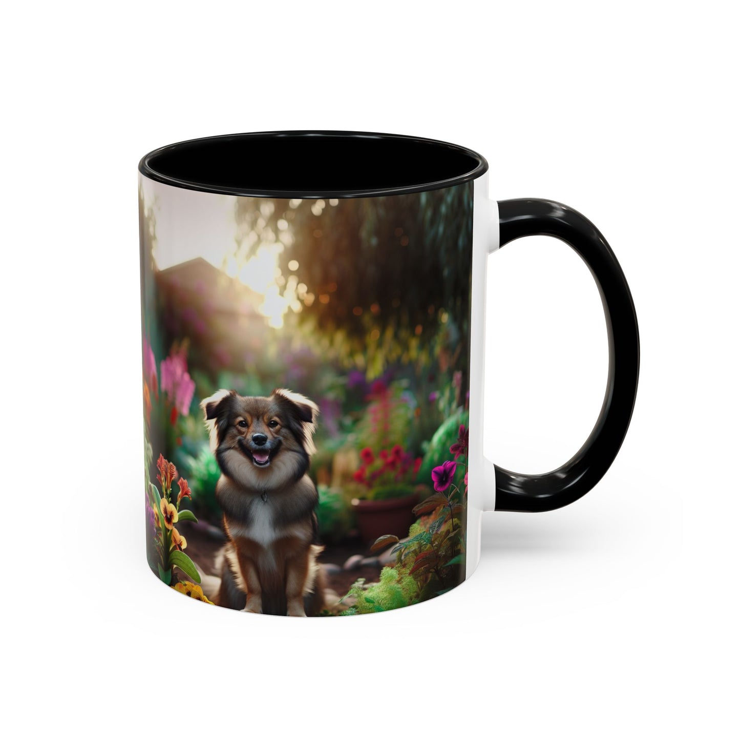 Taza de café con orquídea inca peruana: el regalo perfecto para los amantes de los perros.