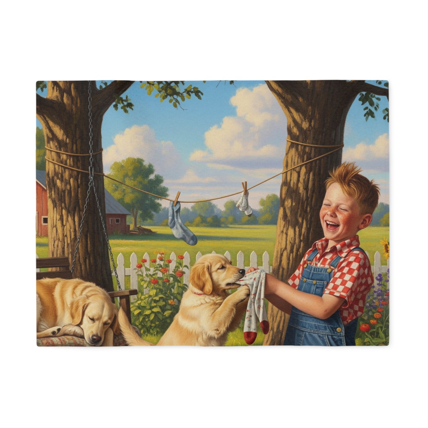 Golden Retriever Sweatshirt Blanket