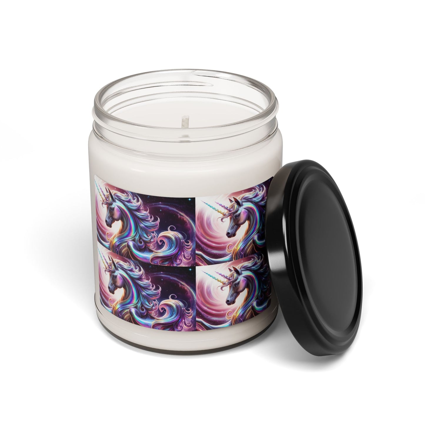 Glittery Psychedelic Unicorn- Scented Soy Candle, 9oz