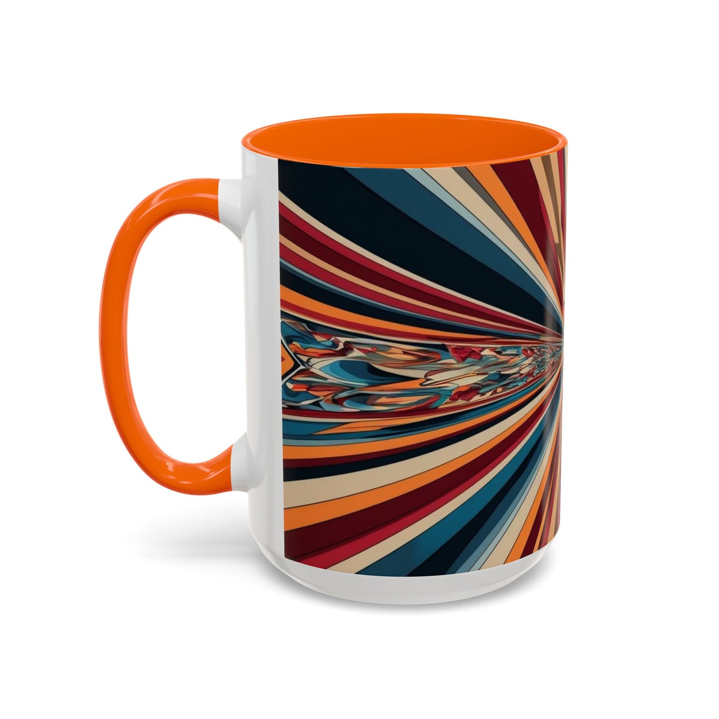 Optical Illusion Accent Mug – Ceramic Coffee Cup