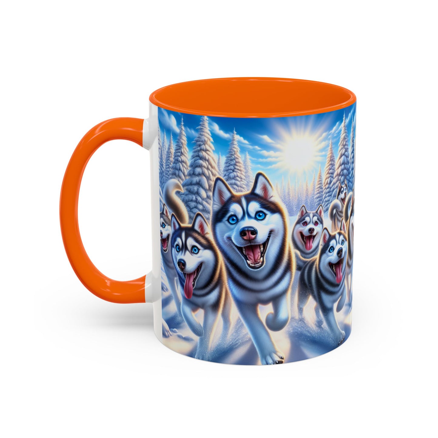 Siberian Husky Accent Coffee Mug - Perfect Gift for Dog Lovers