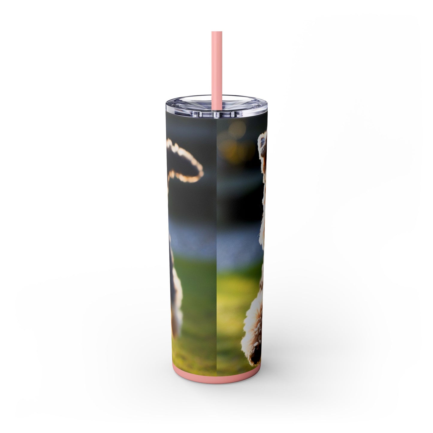 Lakeland Terrier Skinny Tumbler with Straw, 20oz