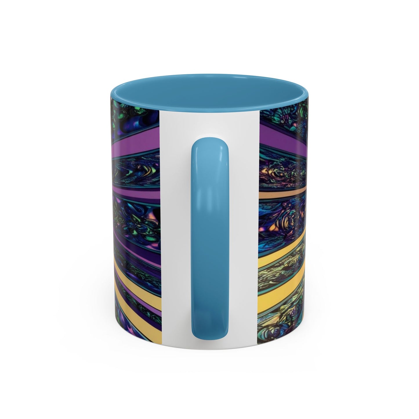 Optical Illusion Accent Mug – Ceramic Coffee Cup