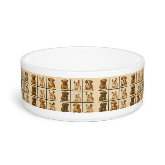 Bulldog puppies Pet Bowl