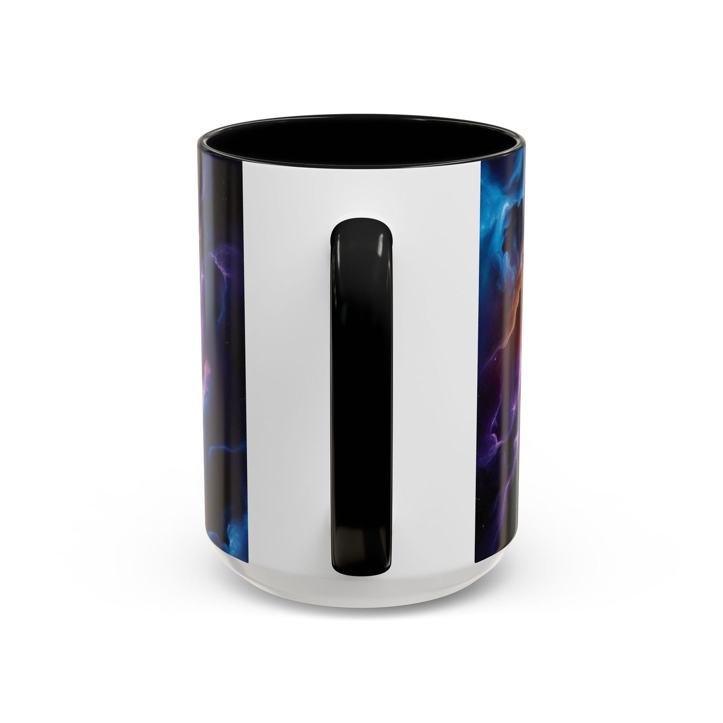 Optical Illusion Accent Mug – Ceramic Coffee Cup