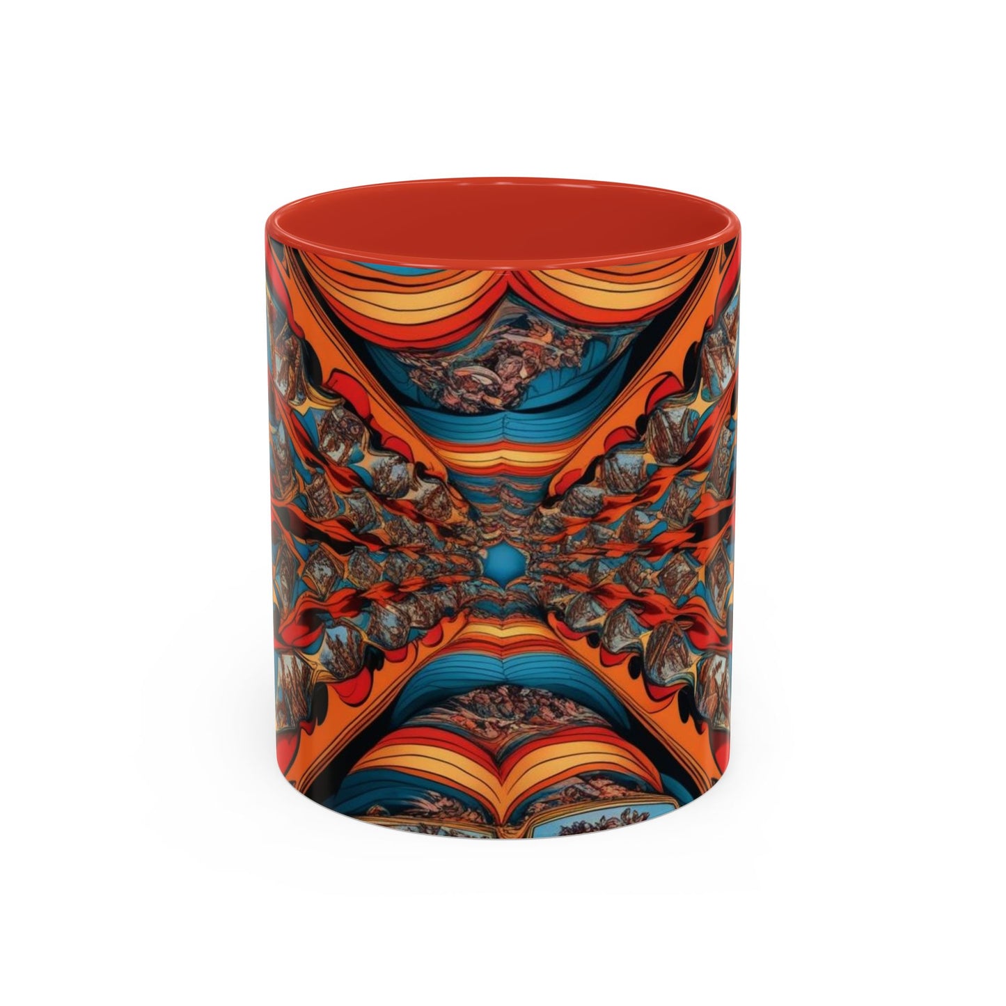 Optical Illusion Accent Mug – Ceramic Coffee Cup