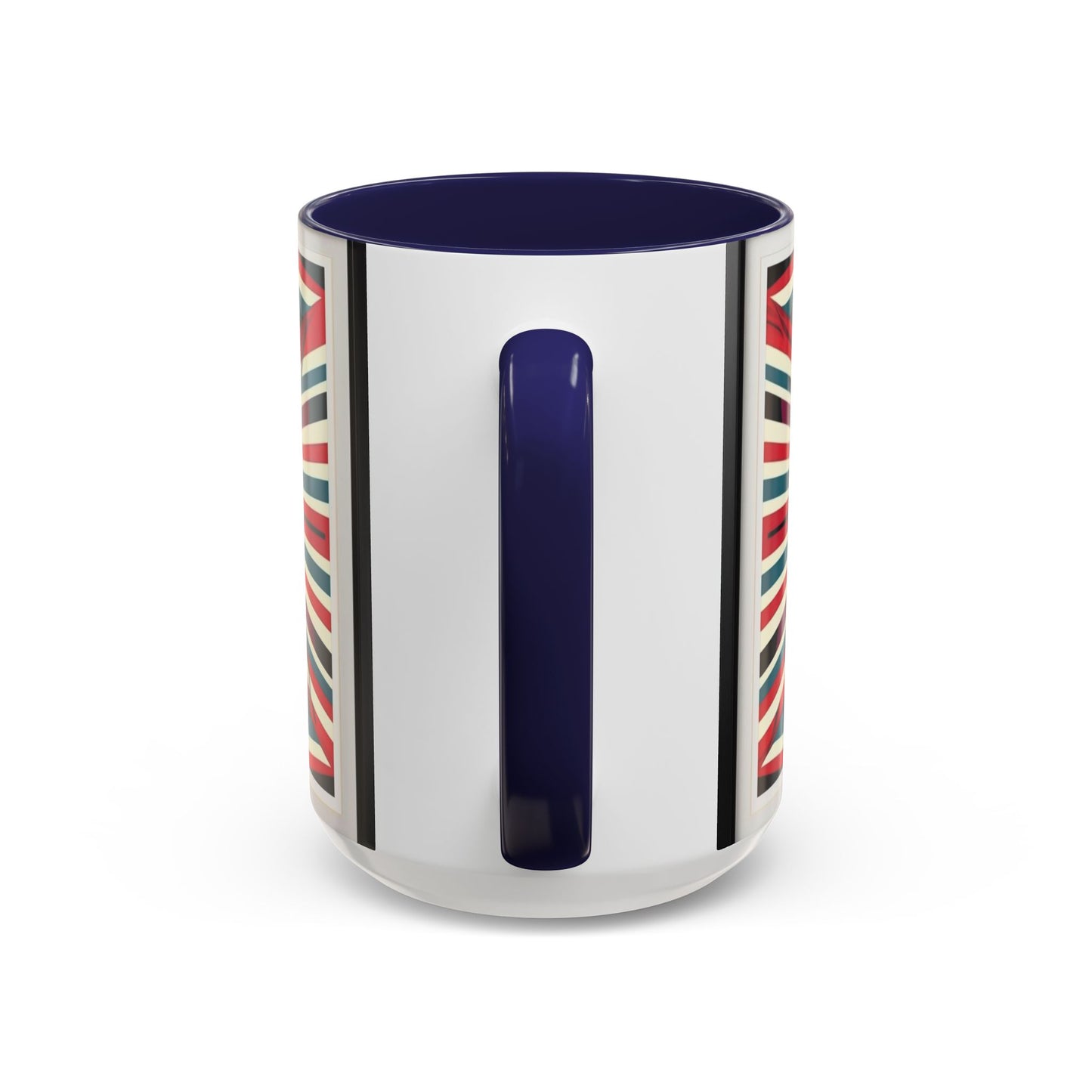 Optical Illusion Accent Mug – Ceramic Coffee Cup