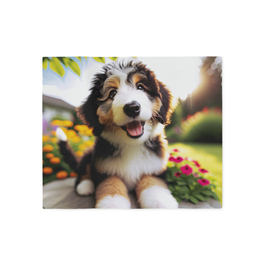 Bernedoodle Sweatshirt Blanket