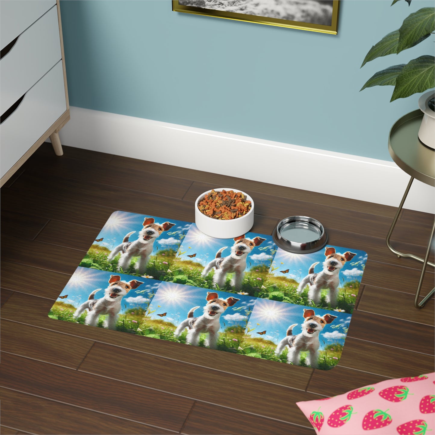 Pet Food Mat (12x18) - Fox Terrier