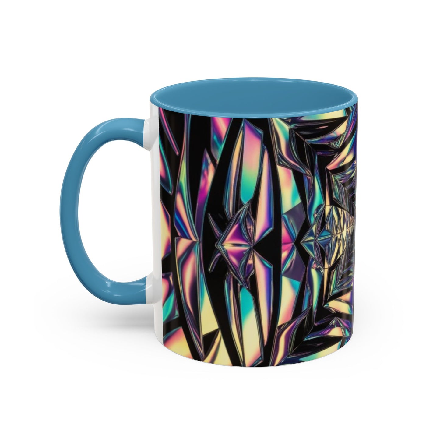 Optical Illusion Accent Mug – Ceramic Coffee Cup