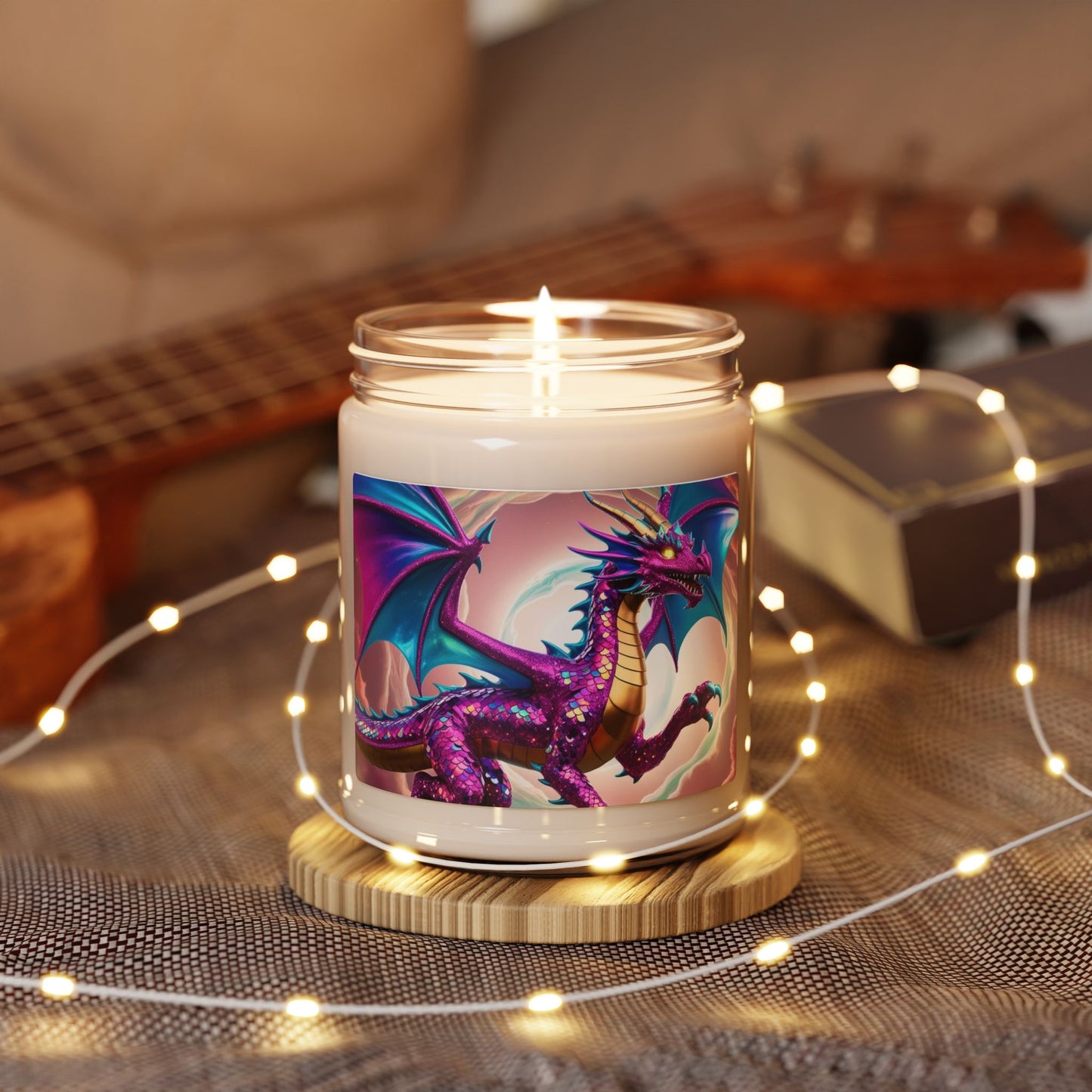 Glittery Dragon- Scented Soy Candle, 9oz