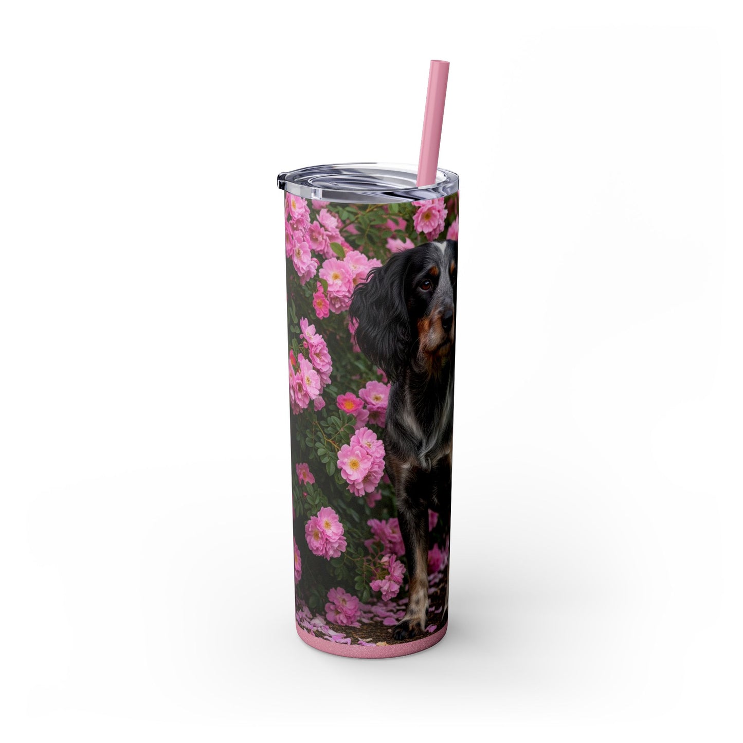 Blue Picardy Spaniel Tumbler with Straw, 20oz