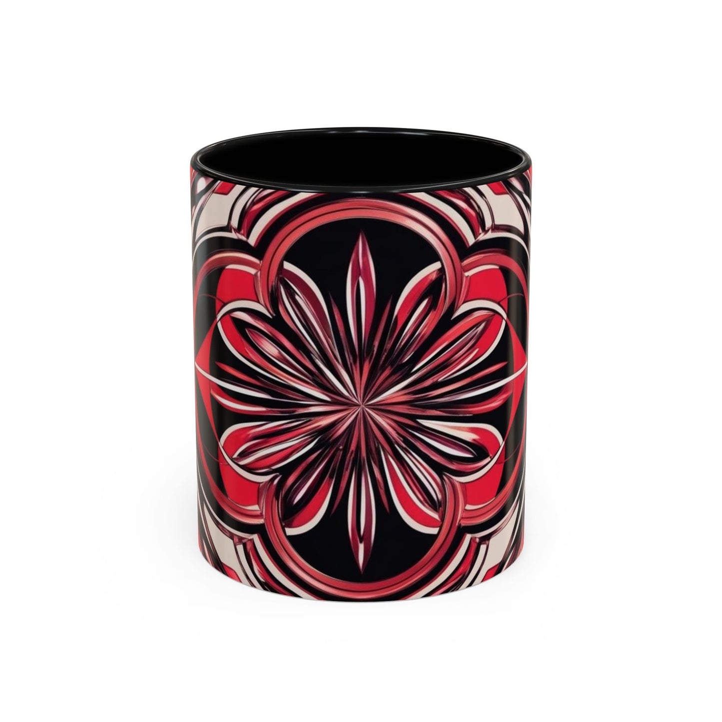 Optical Illusion Accent Mug – Ceramic Coffee Cup