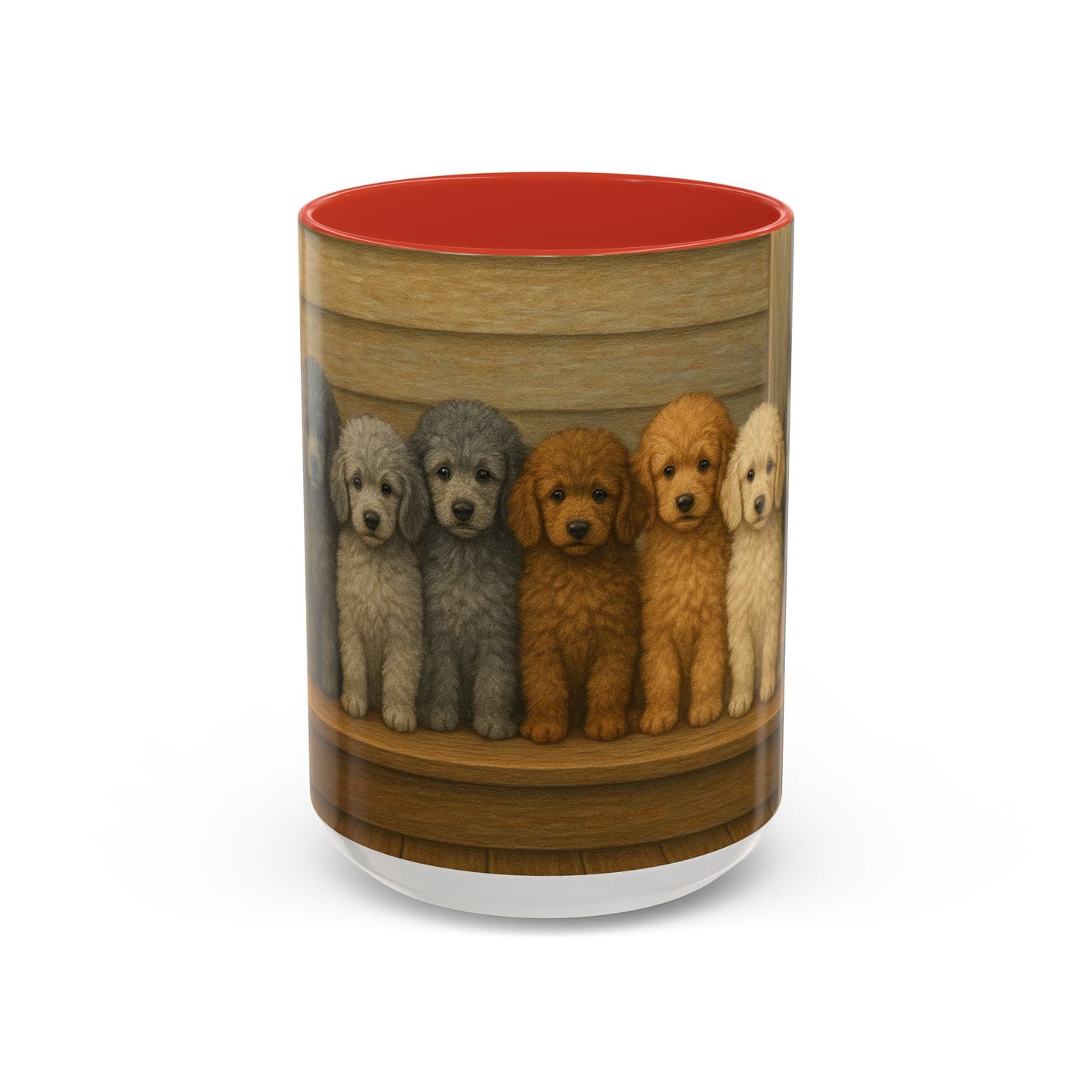 Mug à café décoratif avec motif chiots caniches - Cadeau idéal pour les amoureux des chiens