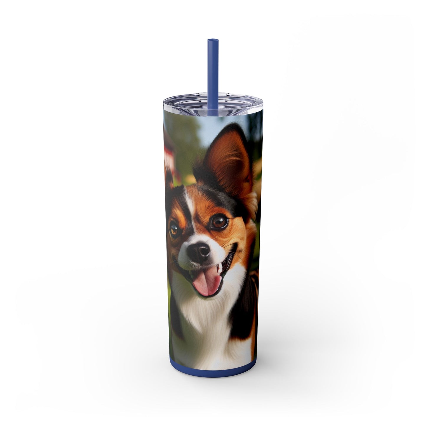 Skinny Tumbler with Straw – 20 oz Stainless Steel Cup