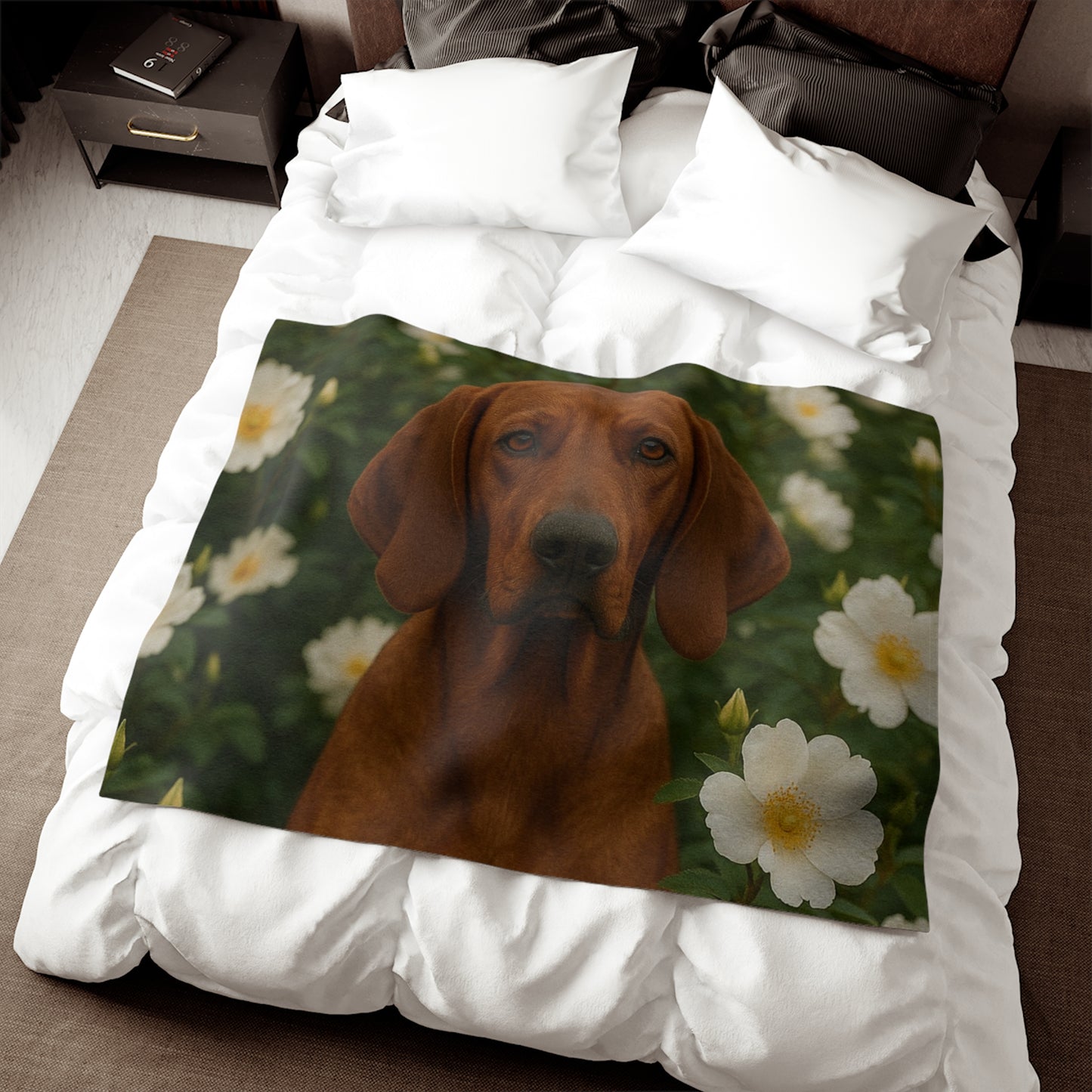 Manta de sudadera con diseño de Redbone Coonhound