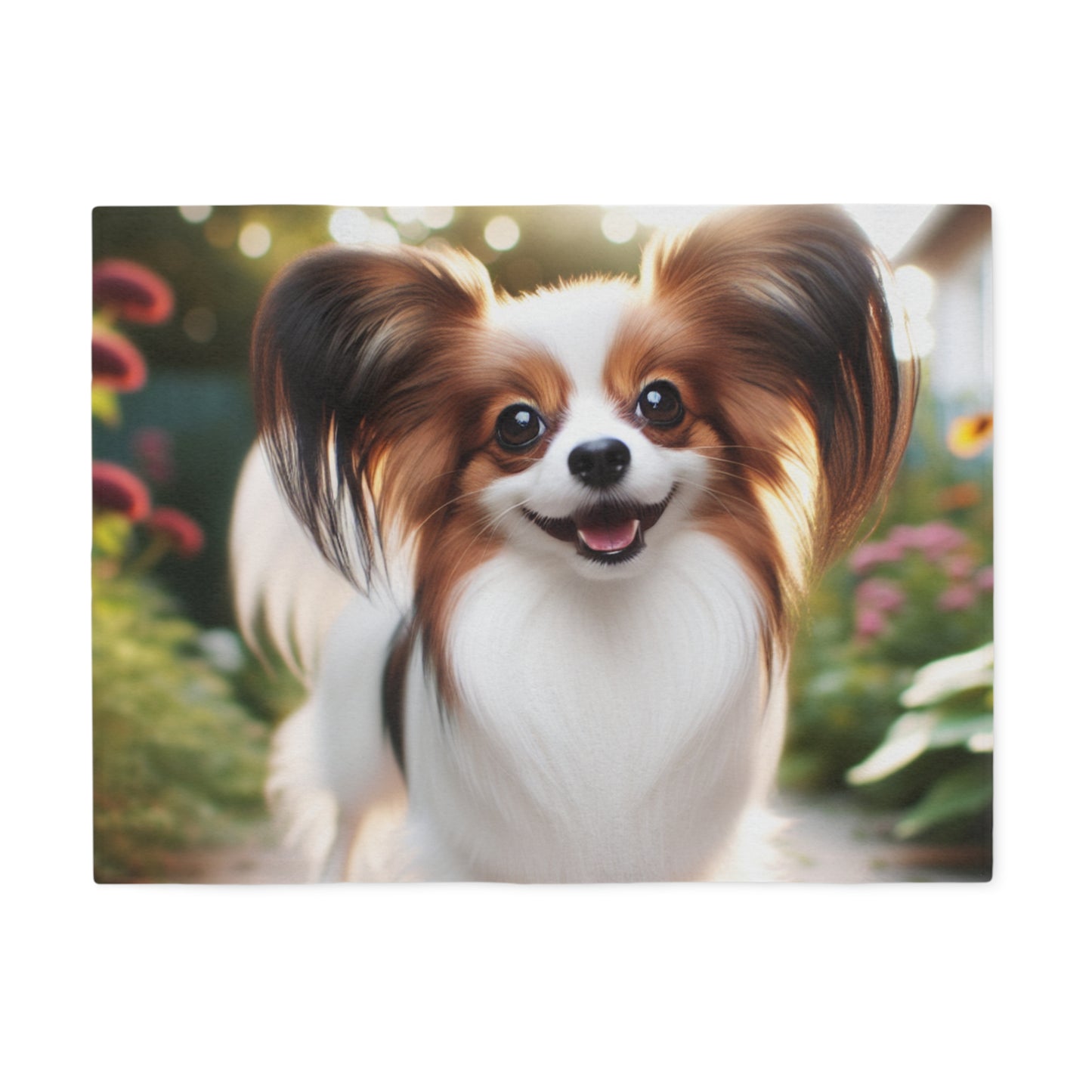 Papillon Sweatshirt Blanket