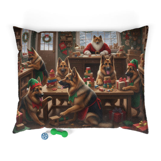German Shepherd Holiday Workshop Pet Bed