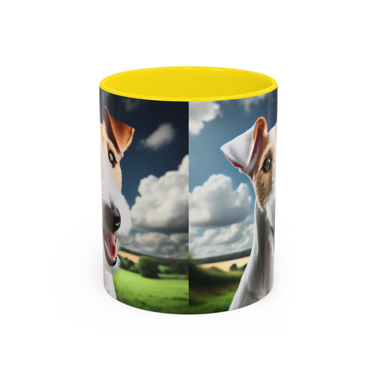 Taza de café con diseño de Fox Terrier de pelo liso: el regalo perfecto para los amantes de los perros.
