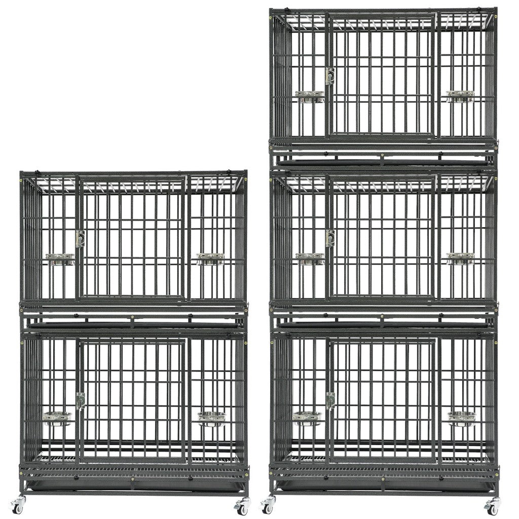 Cage de transport empilable robuste pour chien 37" 371D03 