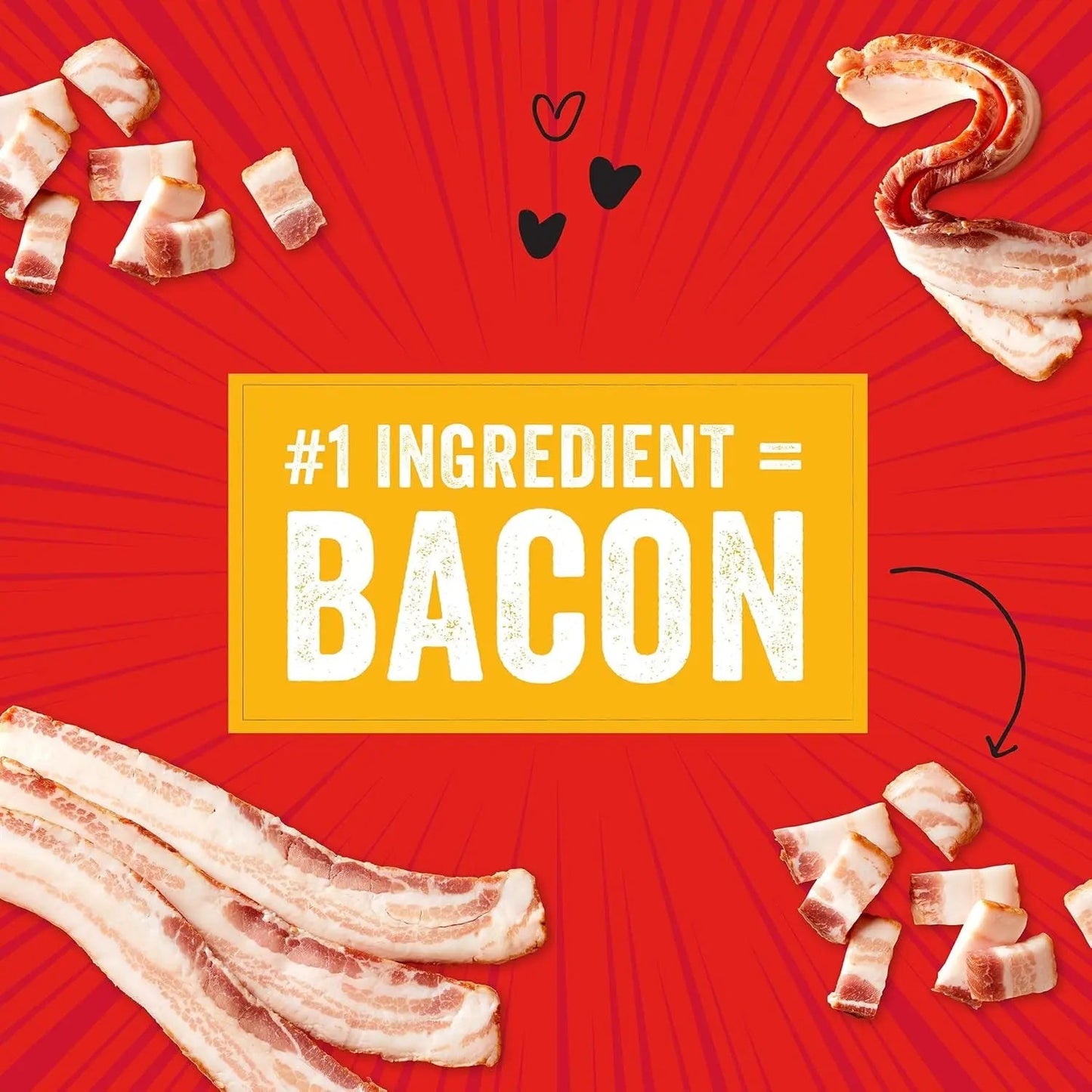 Friandises d'entraînement pour chiens - Crav'N Bac'N Bouchées moelleuses au bacon et au poulet - Qualité supérieure, fabriquées aux États-Unis - Récompenses faibles en calories - 232 g