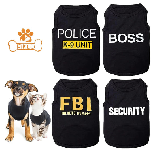Lot de 4 T-shirts pour petits chiens