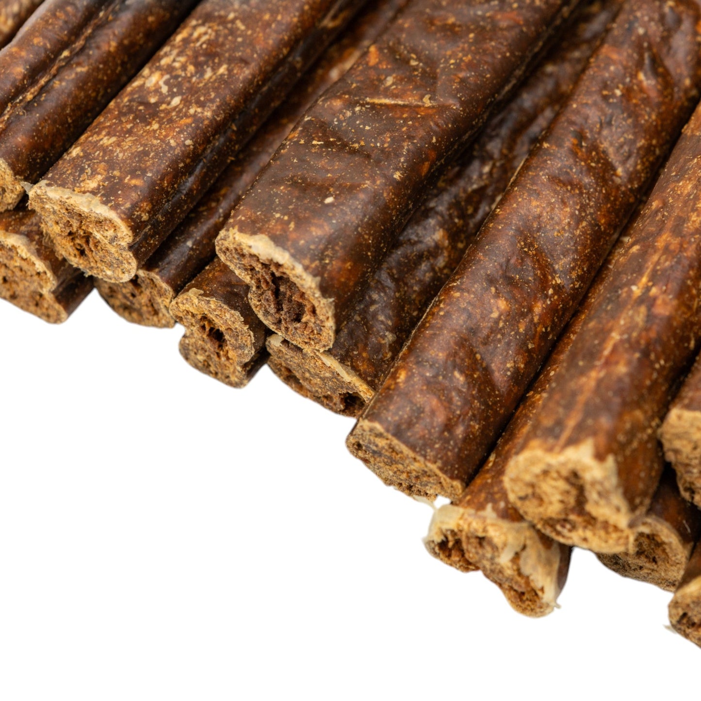 Friandises pour chiens à base de saucisses de bœuf entièrement naturelles – Friandises à mâcher de qualité supérieure riches en protéines et en nutriments – 15 cm (25/boîte)