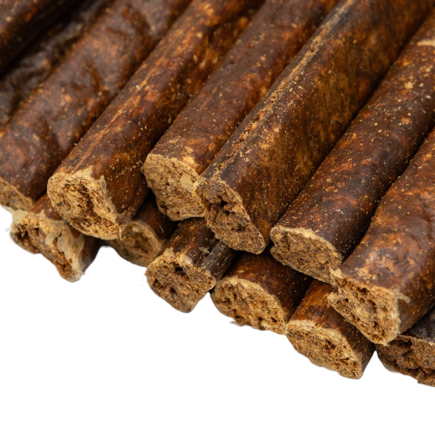 Friandises pour chiens à base de saucisses de bœuf entièrement naturelles – Friandises à mâcher de qualité supérieure riches en protéines et en nutriments – 15 cm (25/boîte)