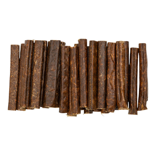 Friandises pour chiens à base de saucisses de bœuf entièrement naturelles – Friandises à mâcher de qualité supérieure riches en protéines et en nutriments – 15 cm (25/boîte)