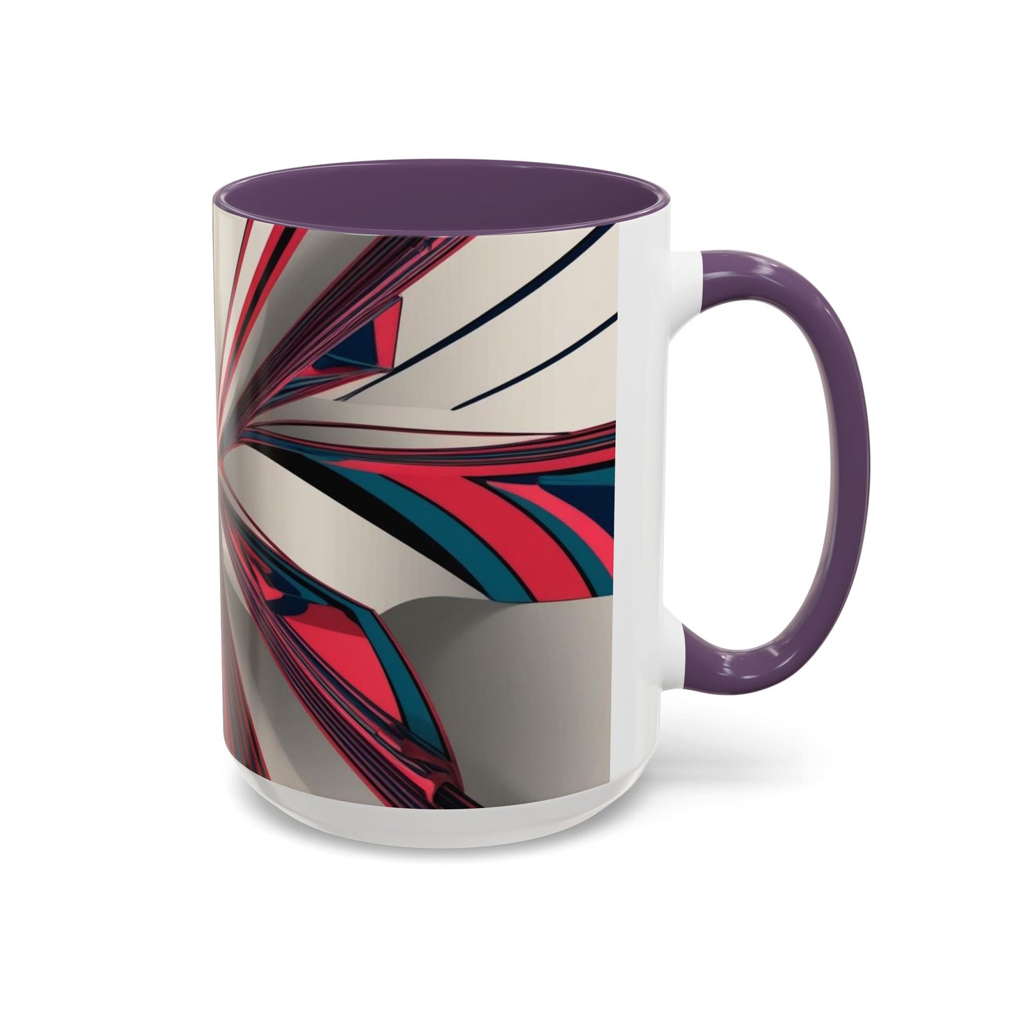 Optical Illusion Accent Mug – Ceramic Coffee Cup