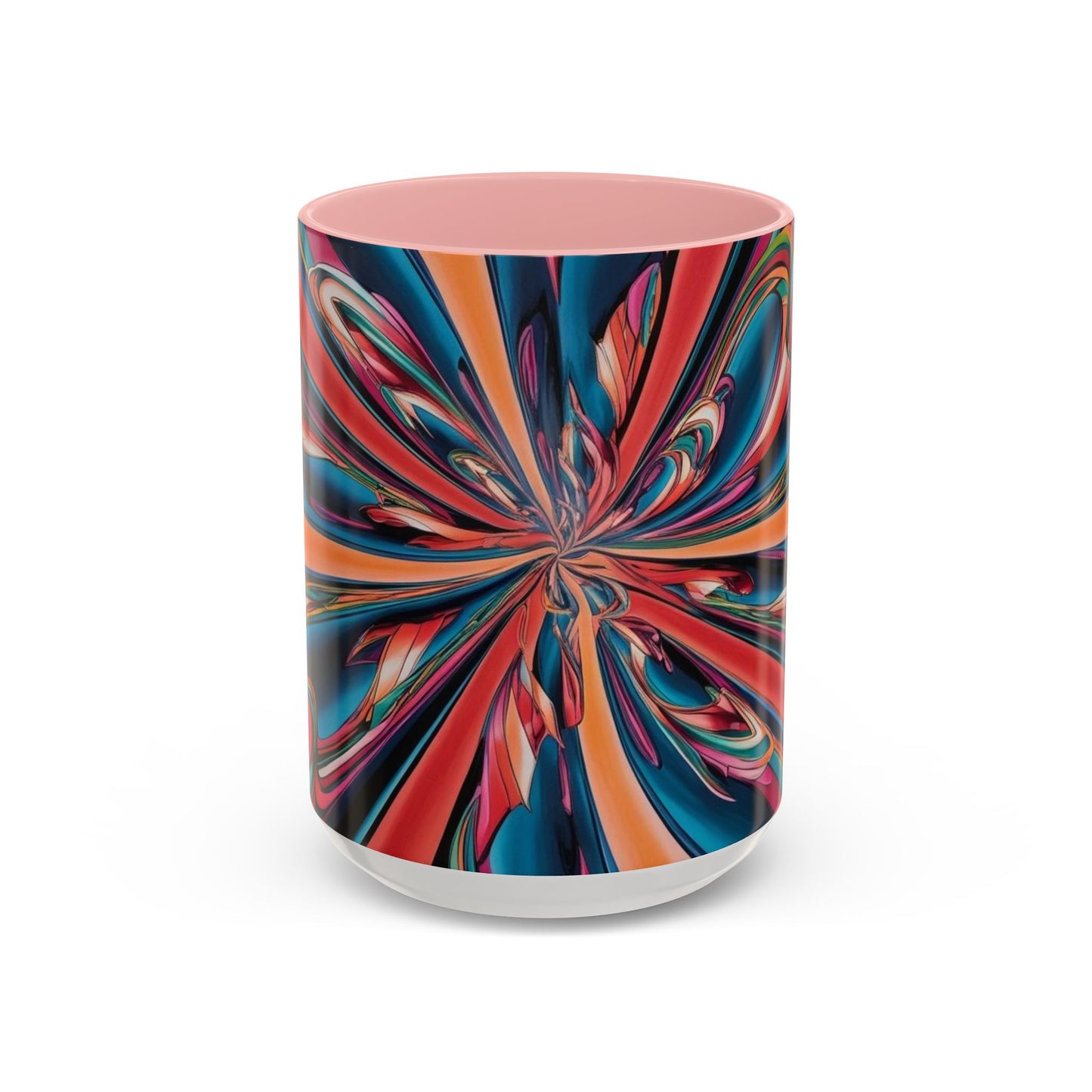 Optical Illusion Accent Mug – Ceramic Coffee Cup