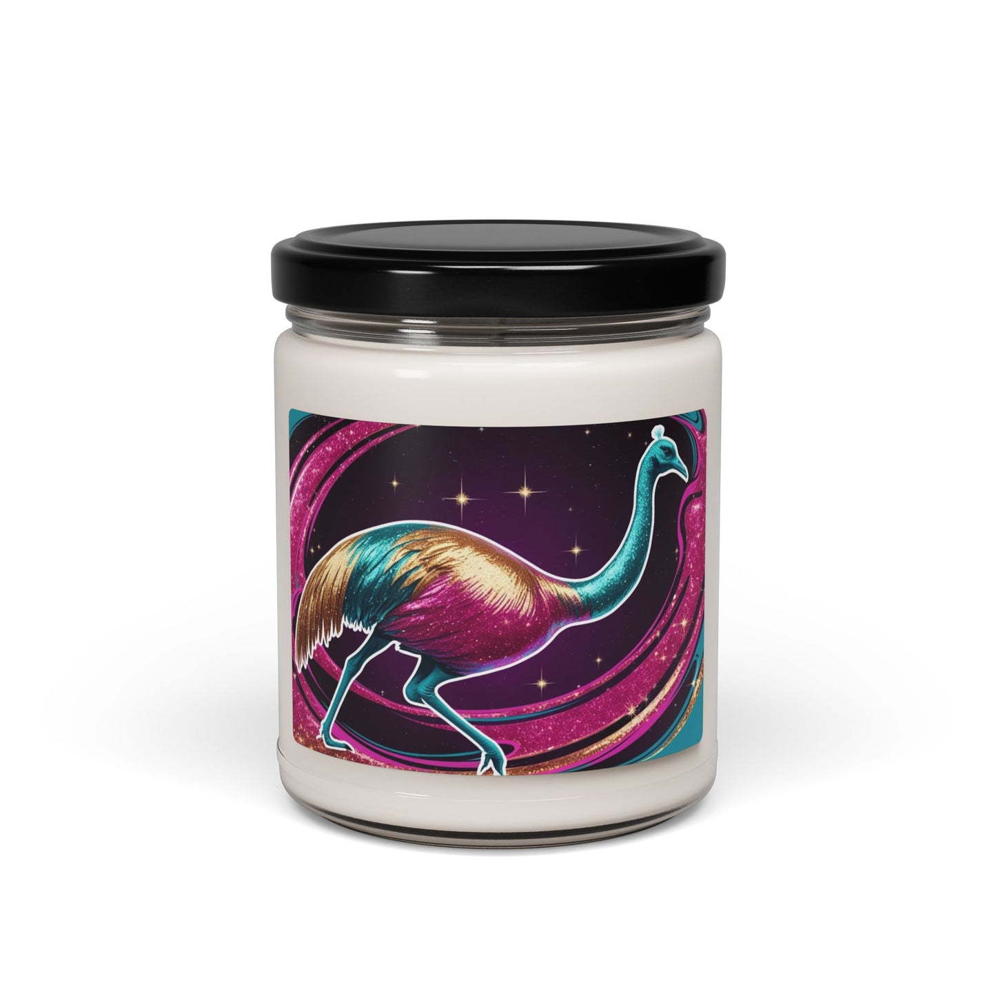 Glittery Emu- Scented Soy Candle, 9oz