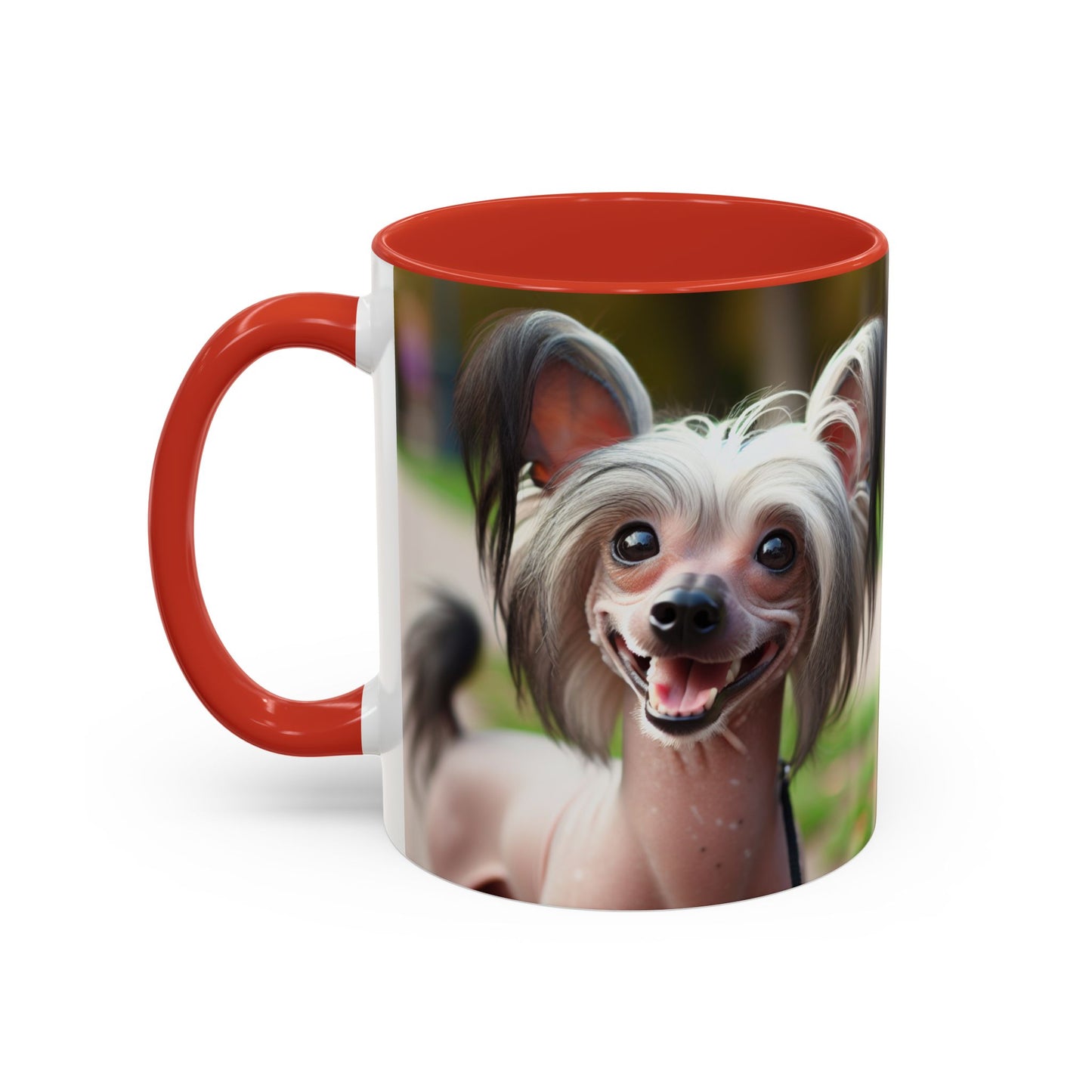 Chinese Crested Dog Accent Coffee Mug - Perfect Gift for Dog Lovers