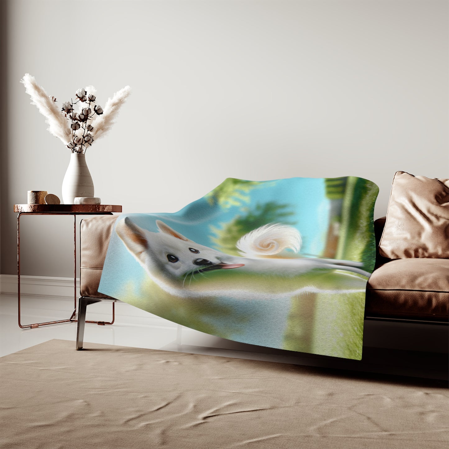 Kishu Ken Sweatshirt Blanket