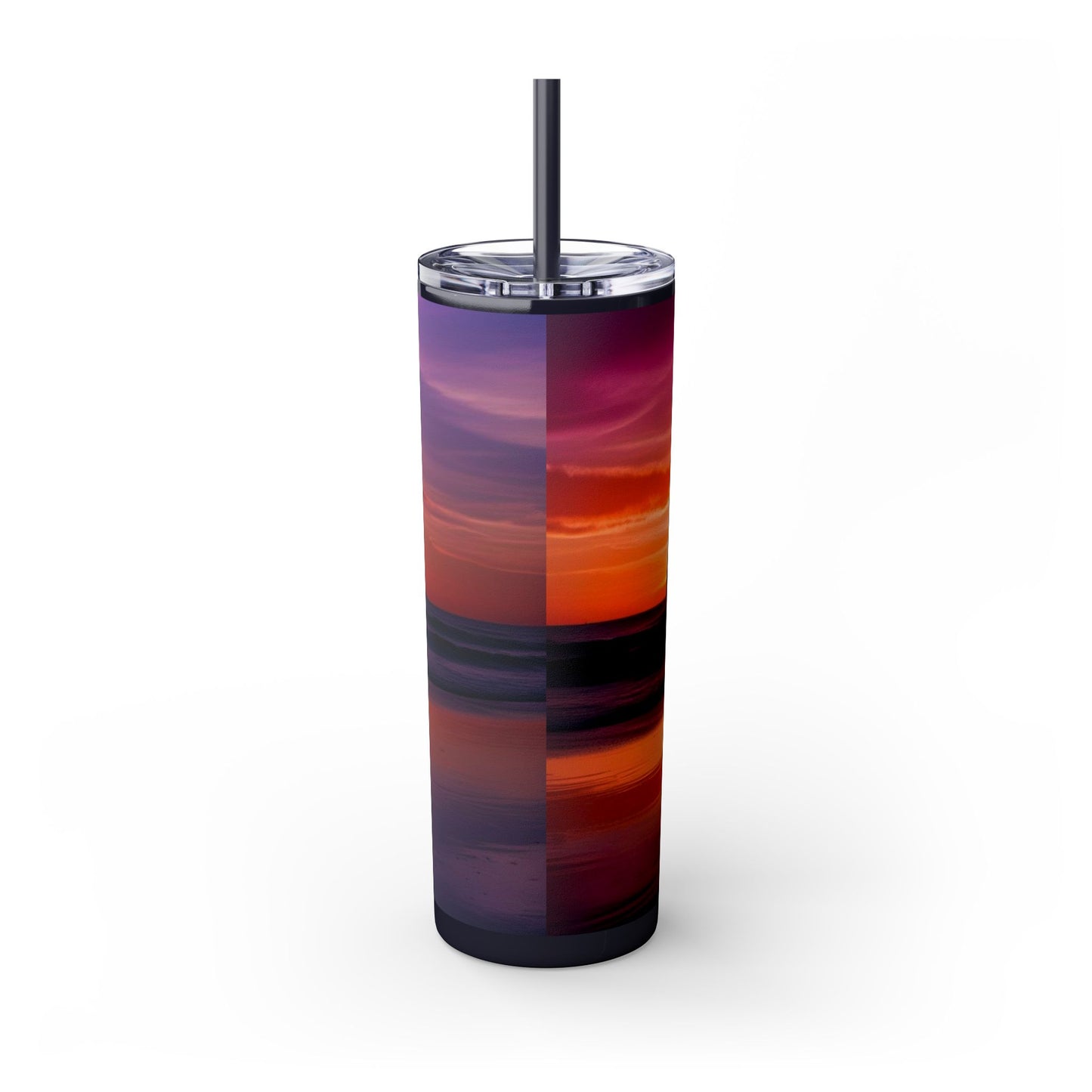 Brilliant Sunrise Skinny Tumbler with Straw, 20oz