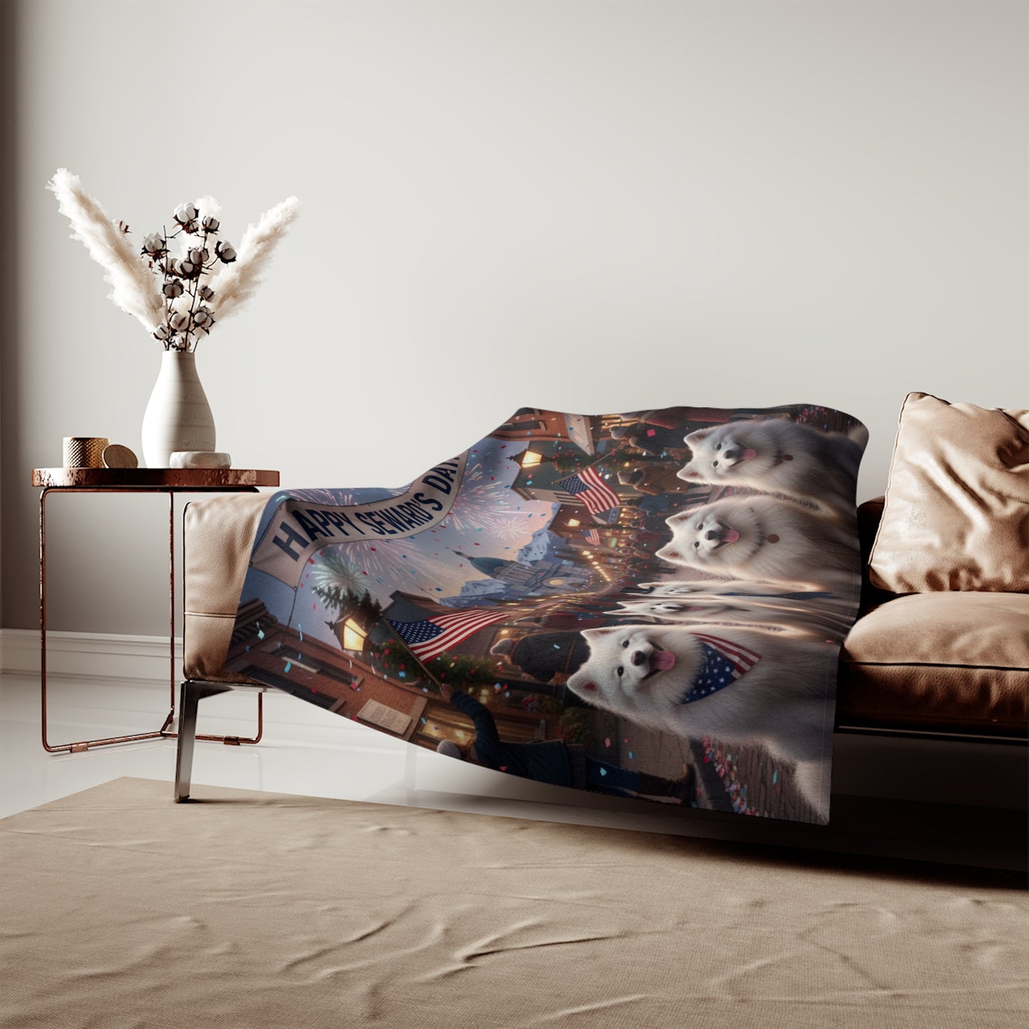 Happy Seward's Day Blanket