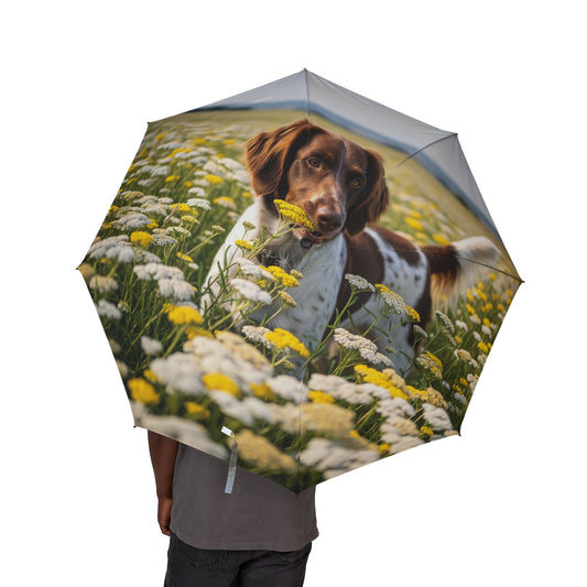 Drentsche Patrijshond Semi-Automatic Foldable Umbrella