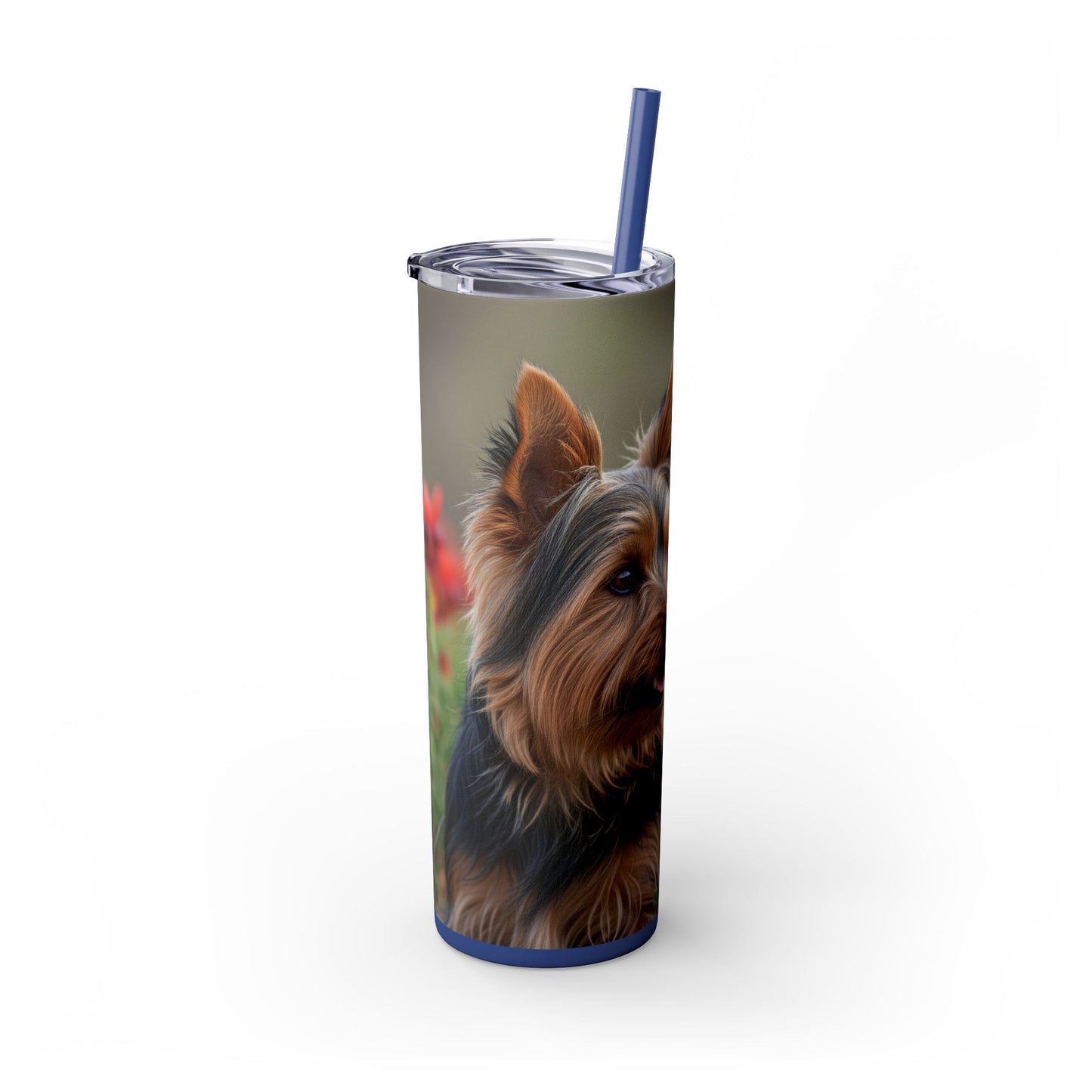 Silky Terrier Tumbler with Straw, 20oz