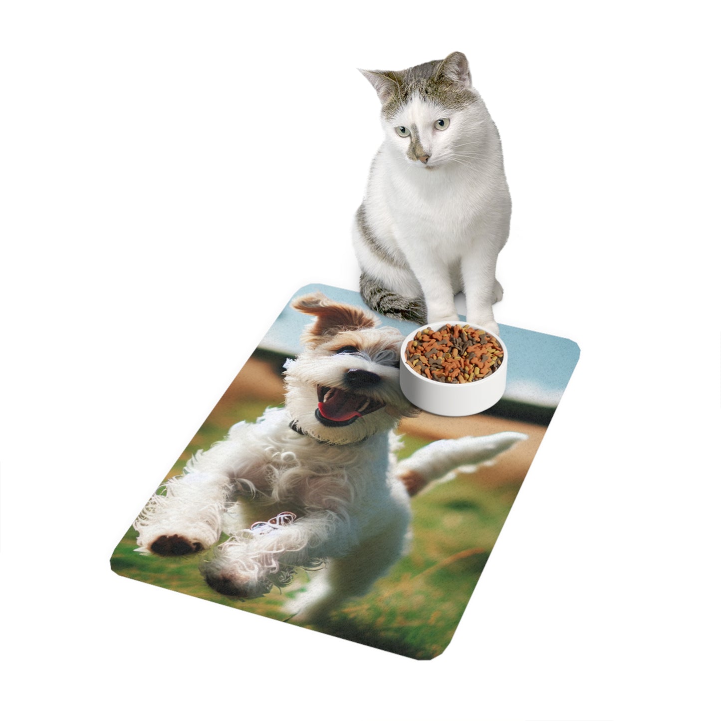Vertical Pet Food Mat (12x18) - Tenterfield Terrier