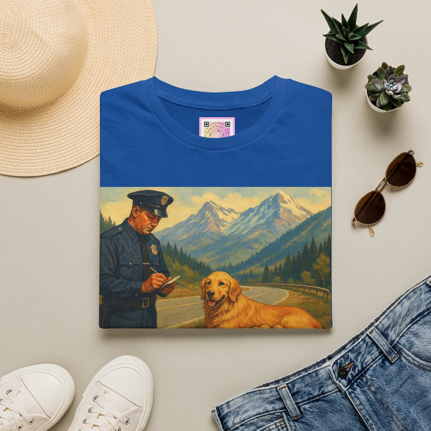 "Arrested for Littering" Retro Tee Shirt