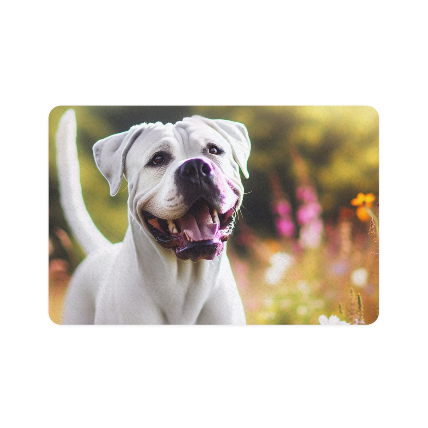 Pet Food Mat (12x18) - Dogo Argentino